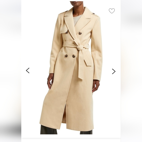 BNWT! River island Cream Coat in M - Picture 4 of 8